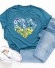 Floral Heart Ukraine Proud Ukrainian Pray For Ukraine  No War Ukraine Art Pattern T Shirt