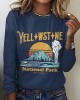 Women's National Park Scenic Eco-friendly Long Sleeves T-shirts