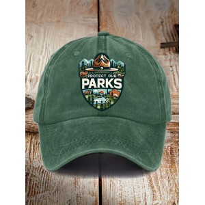 Protect Our National Parks Print Baseball Cap