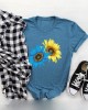 Sunflower Ukraine Proud Ukrainian Pray For Ukraine  No War Ukraine Art Pattern T Shirt