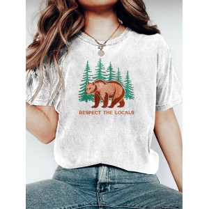 Protect Local Park Bears Embroidered Vintage T-shirt