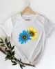 Sunflower Ukraine Proud Ukrainian Pray For Ukraine  No War Ukraine Art Pattern T Shirt