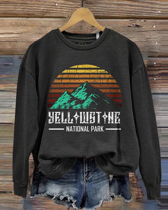Women's National Park Scenic Eco-friendly Sweatshirt