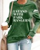 I Stand With Park Rangers Protect Our National Parks Print Sweatshirt