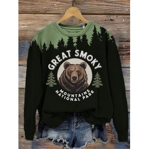 Women's Great Smoky Mountains National Parks Print Sweatshirt