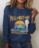 Women's National Park Scenic Eco-friendly Long Sleeves T-shirts