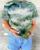 Great Smokey Mountains Landscape Print Cozy T Shirt