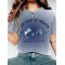 Gulf Of Mexico In Gradient Vintage Women's Washed T-shirt