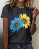 Sunflower Ukraine Proud Ukrainian Pray For Ukraine  No War Ukraine Art Pattern T Shirt