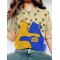 From Ukraine With Hugs And Love Printed Short-sleeved T-shirt