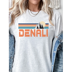 Vintage Denali National Park Camping Nature Lover Hiking alaska comfortable Unisex T-shirt