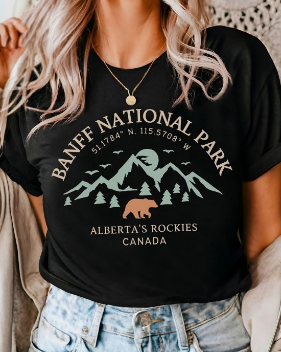 Canadian Rockies Graphic T-shirt
