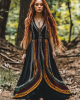 Women's Vintage Viking Celtic Rune Flowy Sleeveless Dress