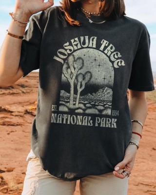 Joshua Tree National Park Retro Comfortable T-shirt