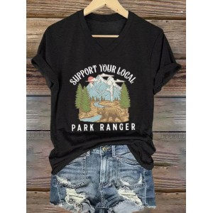 Women's Retro Protect Our National Parks Print T-shirt