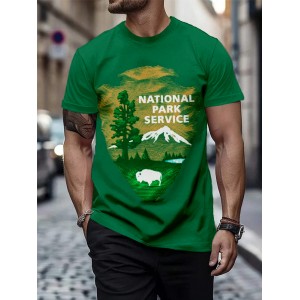 Men's Protect Our National Parks Graphic Casual T Shirt