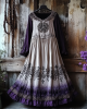Women's Vintage Tribal Viking Tree Of Life Lace Panel Dress