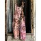 Boho Floral Ethnic Art Linen Blend Jumpsuit