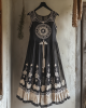Vintage Viking Dreamcatcher Embroidered Flowy Linen Tank Dress