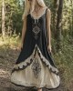 Womens Viking Tree Of Life Celtic Knot Art Linen Dress