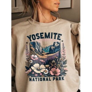 Yosemite National Park Wildflower Sweatshirt
