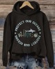Protect Our Ocean Pattern Zip Up Hoodie
