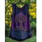 Boho Viking Tribal Celtic Knot Life Of Tree Patchwork Art Sleeveless Tank Top