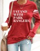 I Stand With Park Rangers Protect Our National Parks Print Sweatshirt