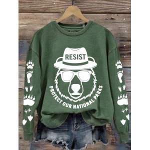 Women's Protect Our National Parks Printed Sweatshirt