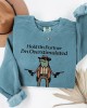 Women's Hold On Partner Im Overstimulated Print Vintage Sweatshirt
