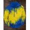 Men's Ukrainian Trident Gradient Art Hoodie