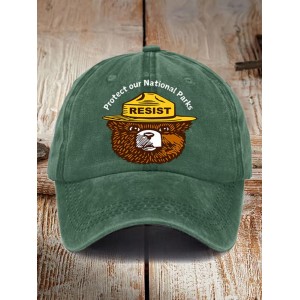Protect Our National Parks Print Baseball Cap