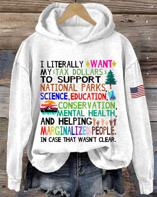 Women's Support National Parks Printed Sweatshirt