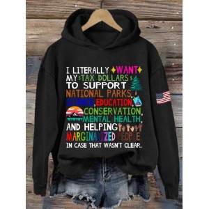 Women's Support National Parks Printed Sweatshirt