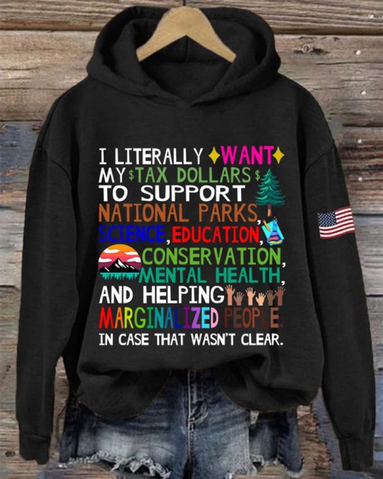 Women's Support National Parks Printed Sweatshirt