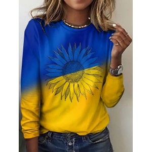 Women's We Stand Together Stop Ukr War Art Color T-shirt