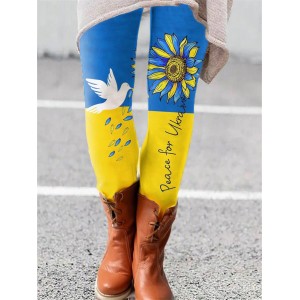 Women's Peace For Ukraine Leggings