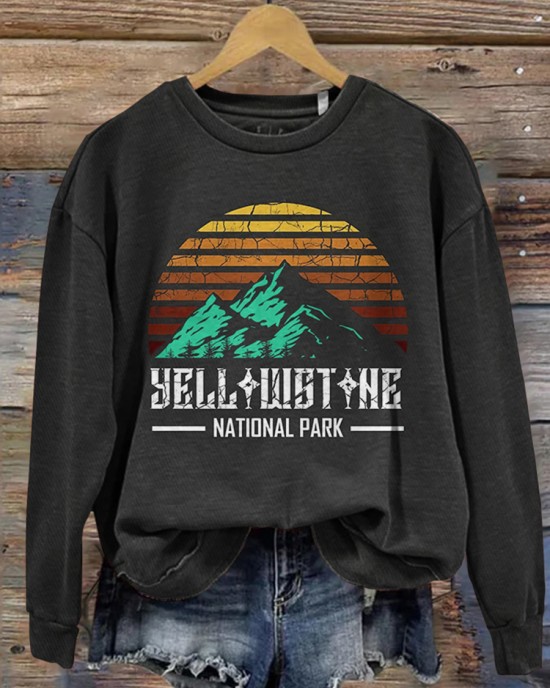 Women's National Park Scenic Eco-friendly Sweatshirt