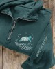Save The Ocean Sea Turtles Embroidered Zip Up Sweatshirt