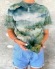 Great Smokey Mountains Landscape Print Cozy T Shirt