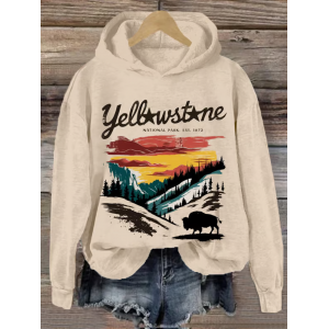 Women's National Parks Heat Transfer Hooded Sweatshirt