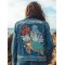 Foxtrot Data Tango Gulf Of Mexico Turtle Coral Embroidered Denim Jacket