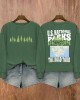 Women's Support National Parks Printed Sweatshirt