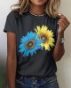 Sunflower Ukraine Proud Ukrainian Pray For Ukraine  No War Ukraine Art Pattern T Shirt